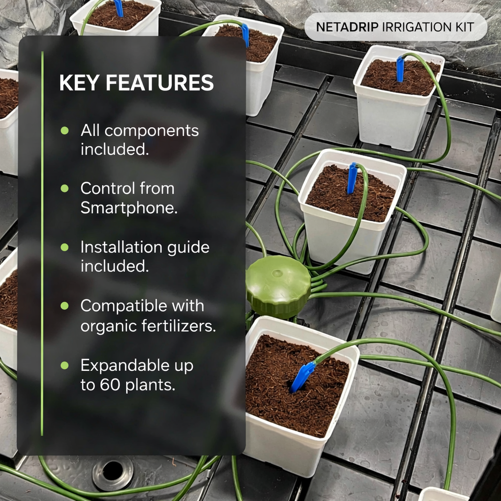 KIT DE RIEGO NETADRIP PULPO CON GOTEROS (12 a 60 plantas)