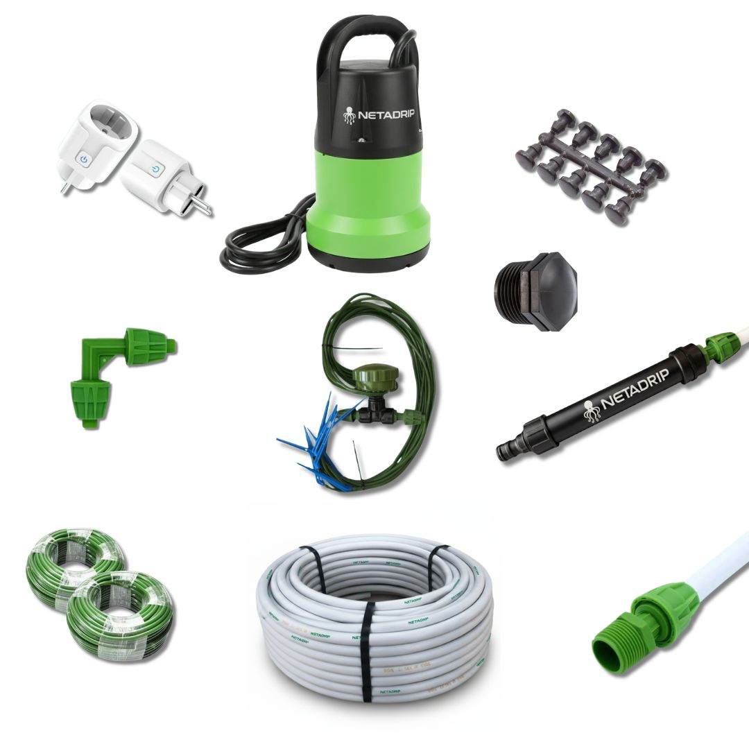 KIT DE RIEGO NETADRIP PULPO CON GOTEROS (12 a 60 plantas)